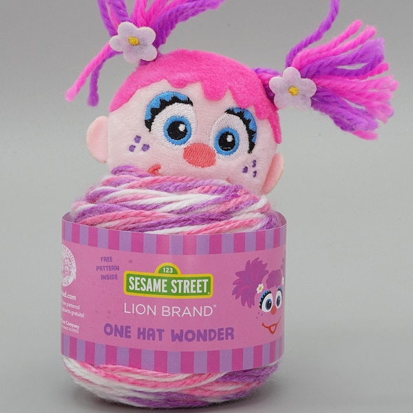 Lion Brand Sesame Street One Hat Wonder Yarn 504 Abby Cadabby