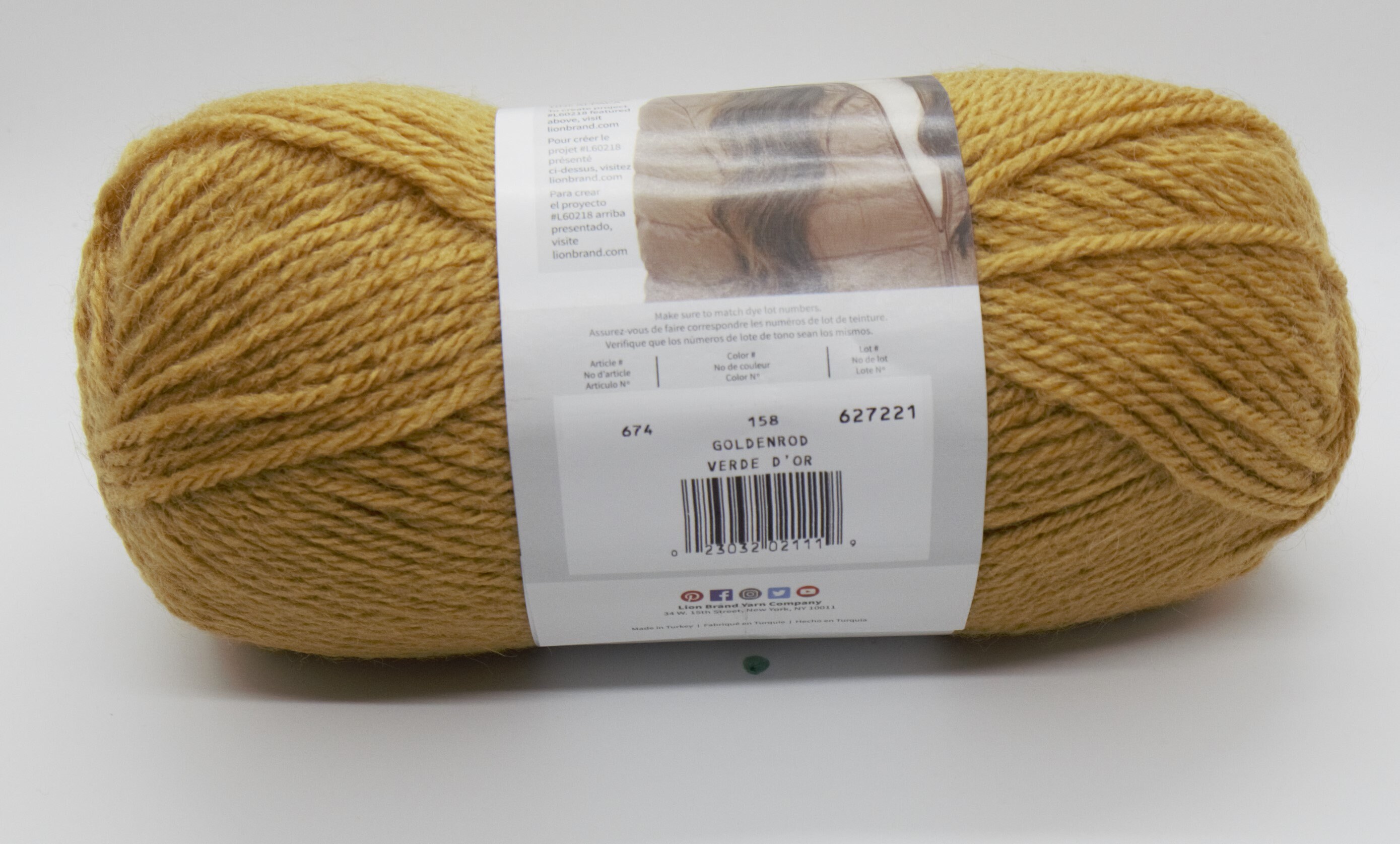Lion Brand Touch of Alpaca 158 Goldenrod Yarn Etsy