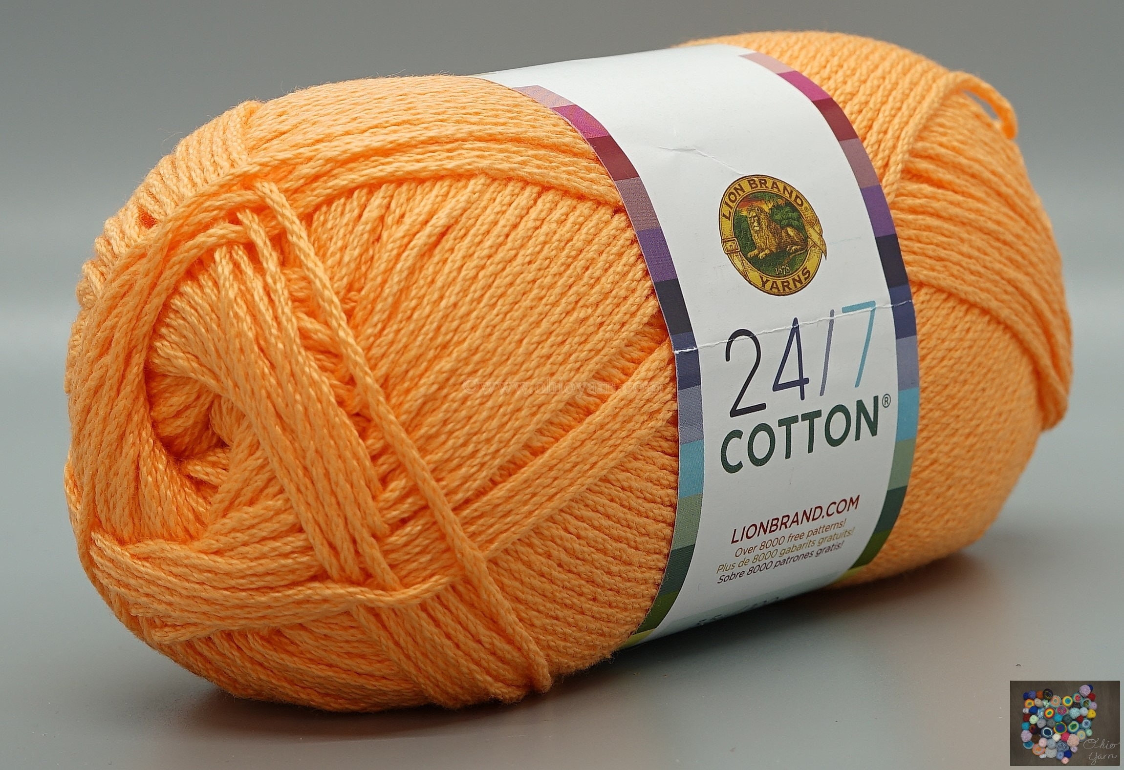 Lion Brand 24/7 Cotton Yarn-Creamsicle, 1 count - Harris Teeter