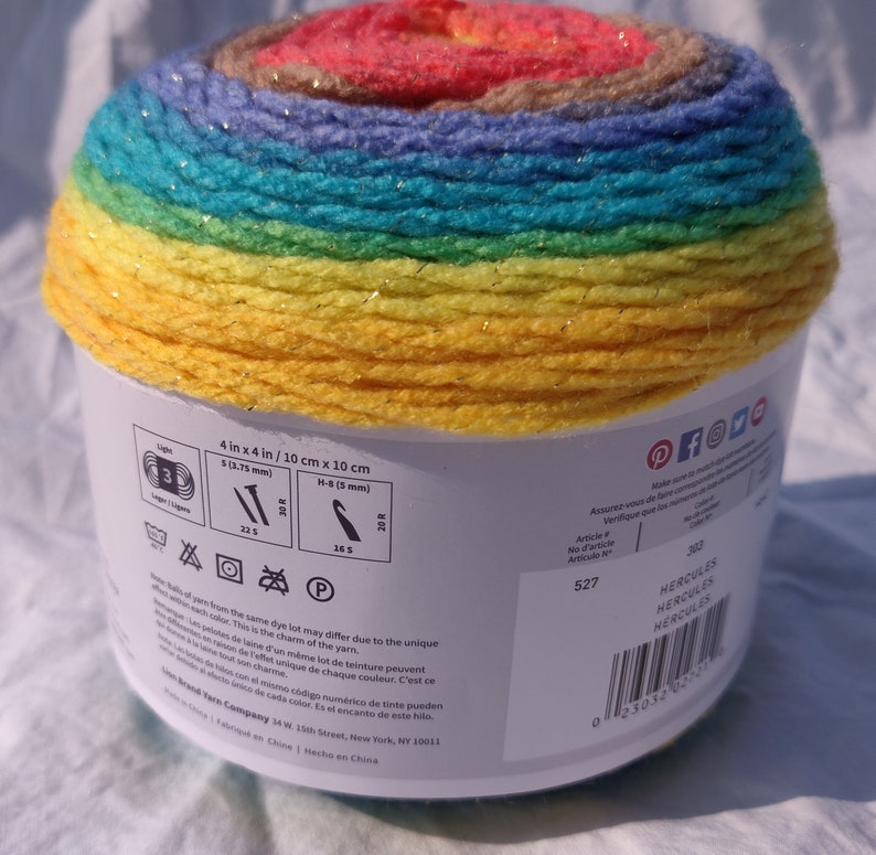 Lion Brand Mandala Sparkle 303 Hercules Yarn Etsy
