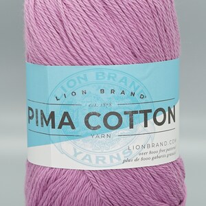  Lion Brand Yarn - 24/7 Cotton - 6 Skein Assortment