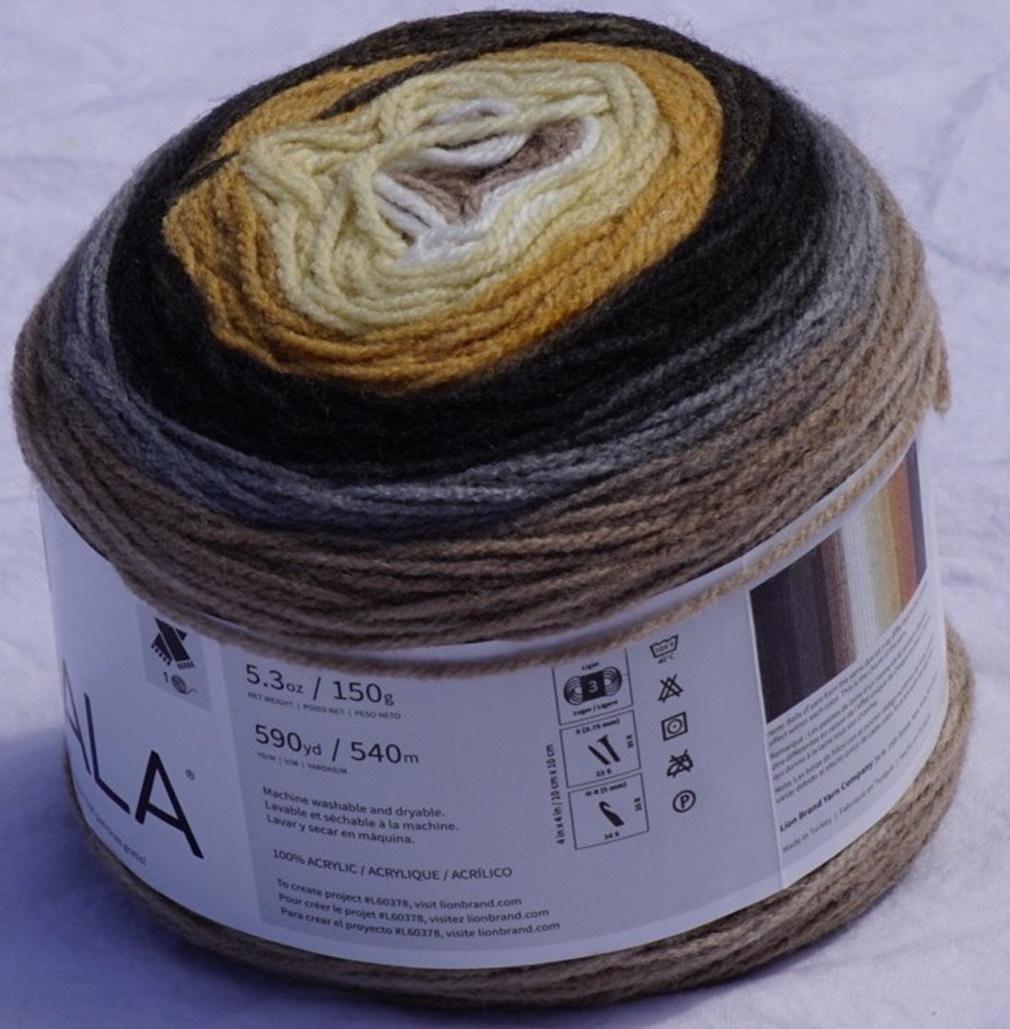 Lion Brand Mandala 219 Brownie Yarn Etsy