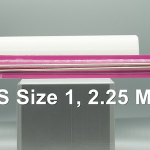 Susan Bates 10 inch Silvalume Knitting Needle pair US Size 1 2.25 mm