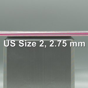 Susan Bates 10 inch Silvalume Knitting Needle pair US Size 2 2.75 mm