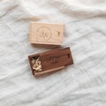 Custom Engraved Wood Rectangle USB Box, Personalised USB Box, Photography Box, Photo Album, Photographer, Wedding Album, Photography product logo