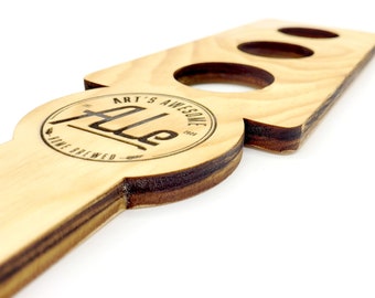 Personalised Craft Beer Paddle, Flight, Tasting, Bar, Home Brewer, Whisky, Glasses