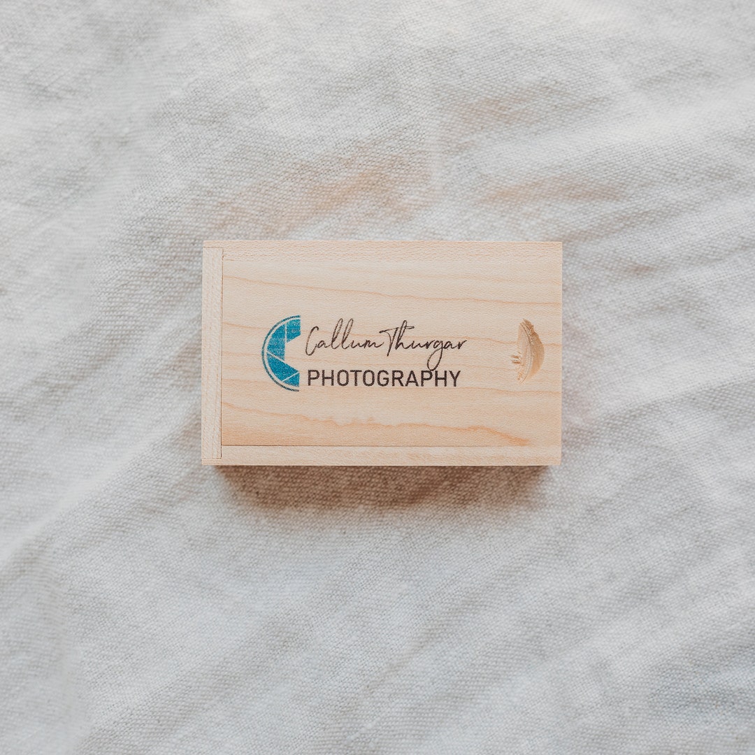 Usb Box Rectangle Custom Printed Wood Rectangle USB Box, Personalised USB Box ...