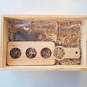 Beer Box - Personalised Beer Hamper including Personalised Beer Paddle, Bottle Opener and Taster Glasses