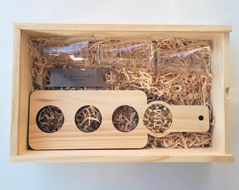 Beer Box - Personalised Beer Hamper including Personalised Beer Paddle, Bottle Opener and Taster Glasses