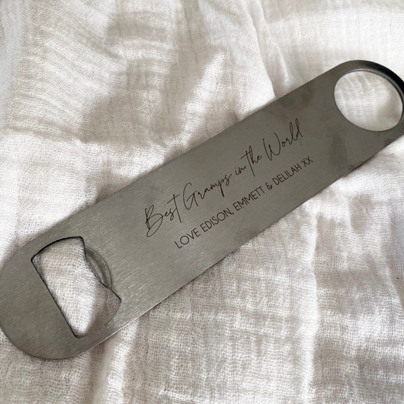 Iron bottle opener personalized outlet