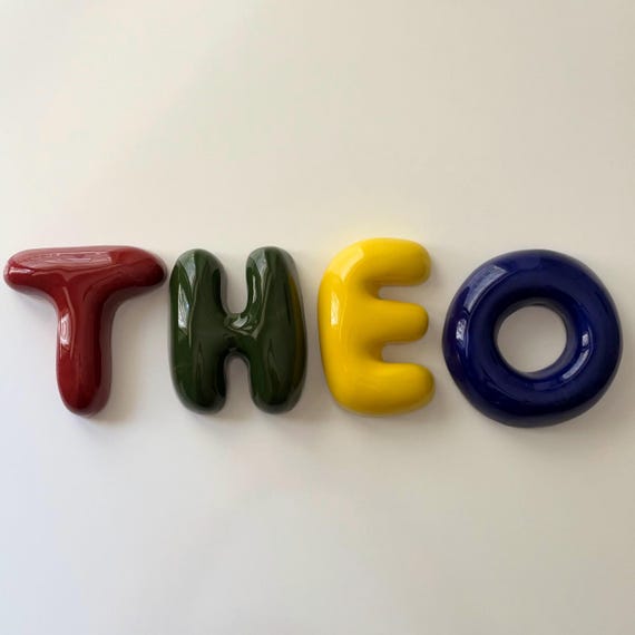Handmade Custom Ceramic Letter