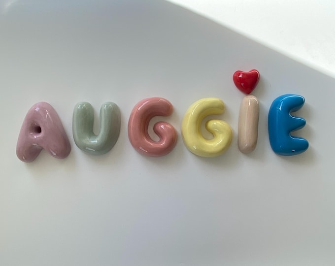 Handmade Custom Ceramic Letters