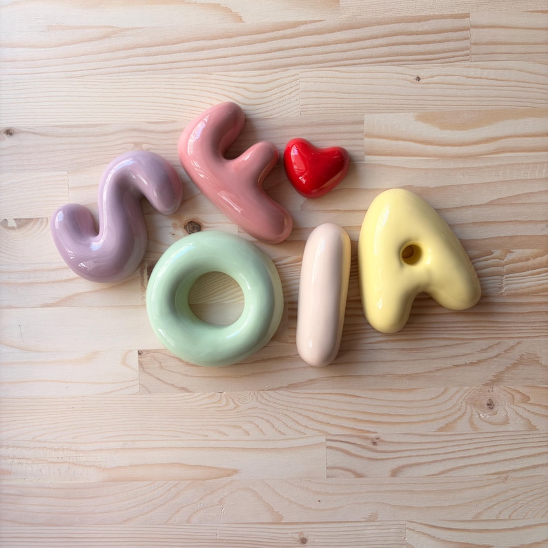 Handmade Custom Ceramic Letter image 7