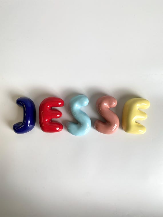 Ceramic Letters - Personalized Ceramic Colorful Alphabet-ceramic bubble letters