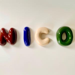 Carta de bolha de cerâmica - Carta de bolha de cerâmica personalizada LOVE - Letras de bolha de cerâmica