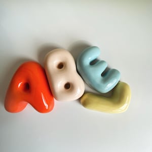 Ceramic Letters - Personalized Ceramic Colorful Alphabet-ceramic bubble letters