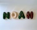 Handmade Ceramic Bubble Letter: Personalized Wall Decor