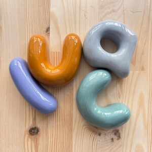 Custom Ceramic Lowercase Bubble Letters