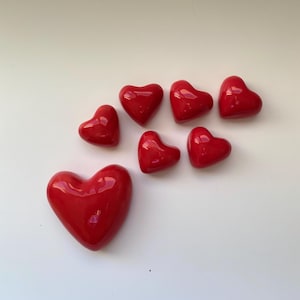 Corazón de cerámica con burbujas - Corazón de cerámica personalizado - Letras de burbujas de cerámica