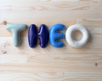 Handmade Custom Ceramic Letters-Personalized Ceramic Letter