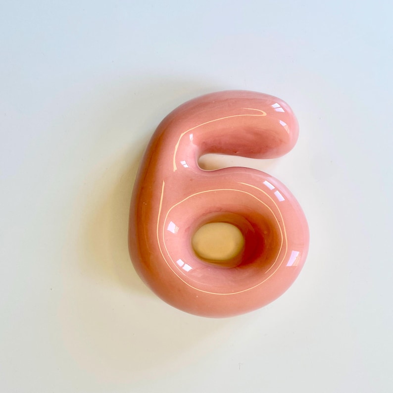 Personalized Ceramic Bubble Number – Handmade House Number Sign image 11
