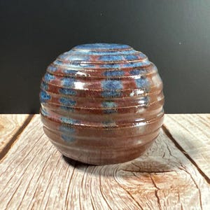 Handmade Pottery Ornamental Ball - 2.5" Wide
