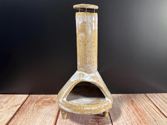 Beige Chiminea Incense Burner