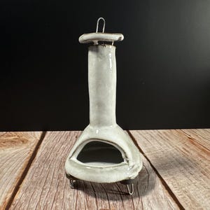 White Mini Chiminea