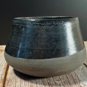 Maceta de berros hecha a mano: Maceta pequeña de cerámica (10 x 6,35 cm)