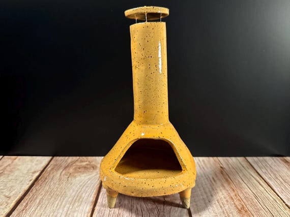 Orange Chiminea Incense Burner