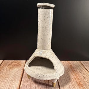 White Chiminea Incense Burner