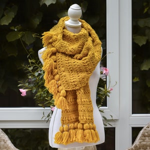 Crochet pattern Scarf Juliette image 1