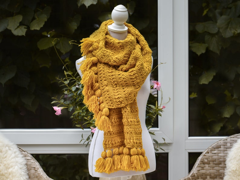 Crochet pattern Scarf Juliette image 1