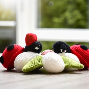 Crochet Pattern Lovebugs Floopsy and Bloopsy image 1