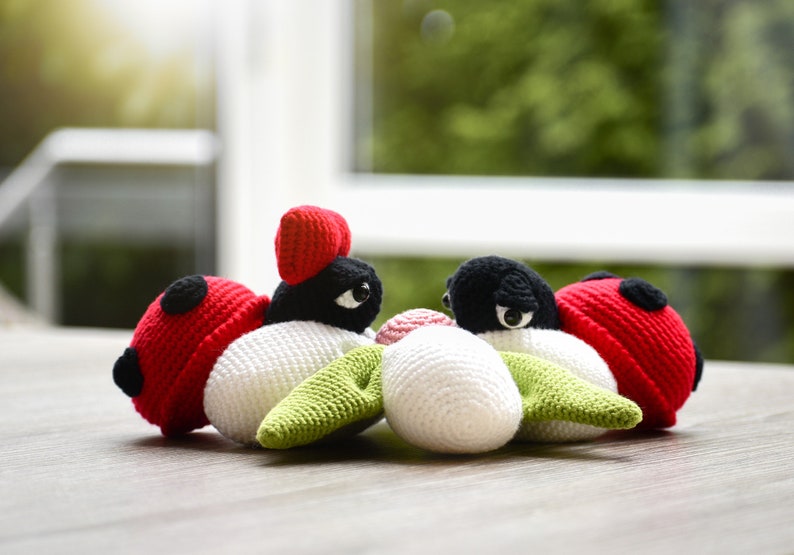 Crochet Pattern Lovebugs Floopsy and Bloopsy image 1