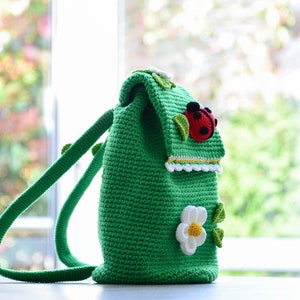 Crochet Pattern Backpack Spring image 3