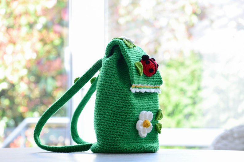 Crochet Pattern Backpack Spring image 3