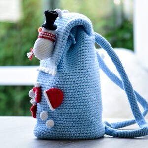 Crochet Pattern Backpack Frosty Snowballs image 4