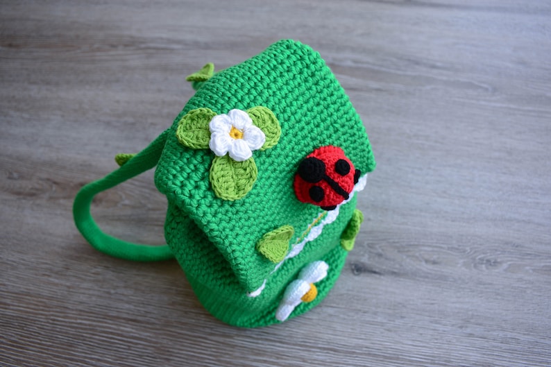 Crochet Pattern Backpack Spring image 7