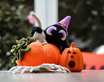 Patrón de crochet Calabaza calabaza linda pero espeluznante