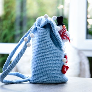 Crochet Pattern Backpack Frosty Snowballs image 3