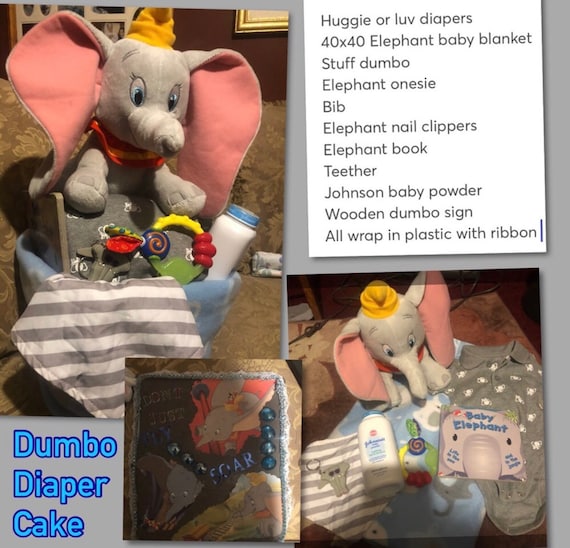 dumbo diaper cake