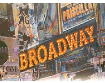 ¡Broadway!/Patrón punto de cruz
