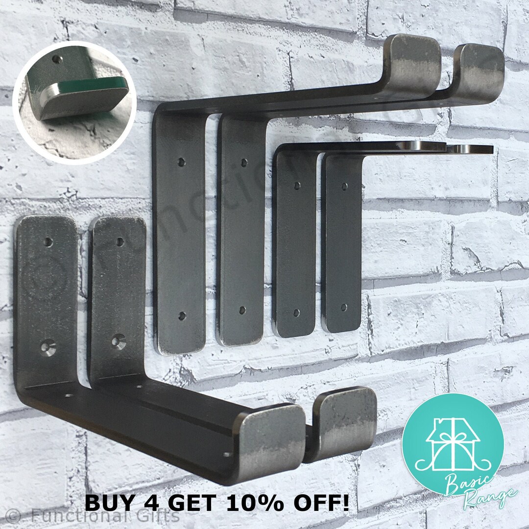 Shelf Brackets Steel Handmade Scaffold Board 225mm 200mm 150mm Etsy UK