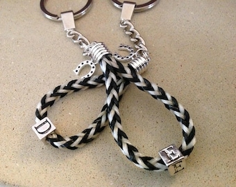 Horse hair keyring