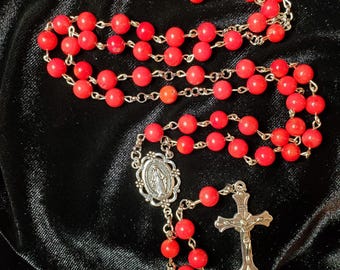 Korallenroter Cutie Rosenkranz