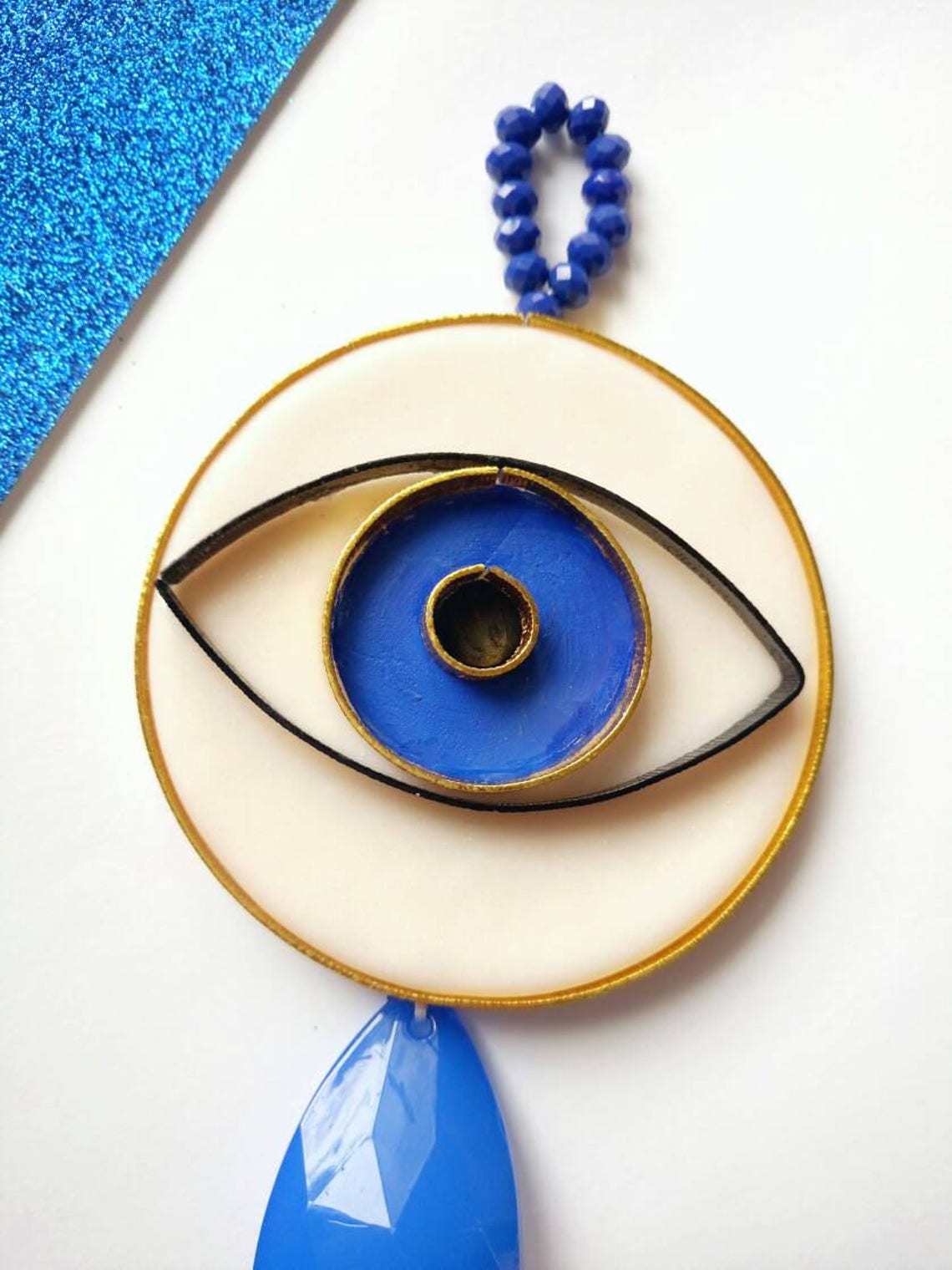 Modern Greek Evil Eye Wall Decor Minimal Crying Eye New Home Etsy