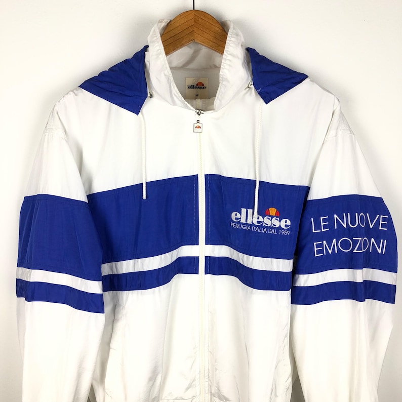 Vintage Ellesse hoodie windbreaker embroided spell
