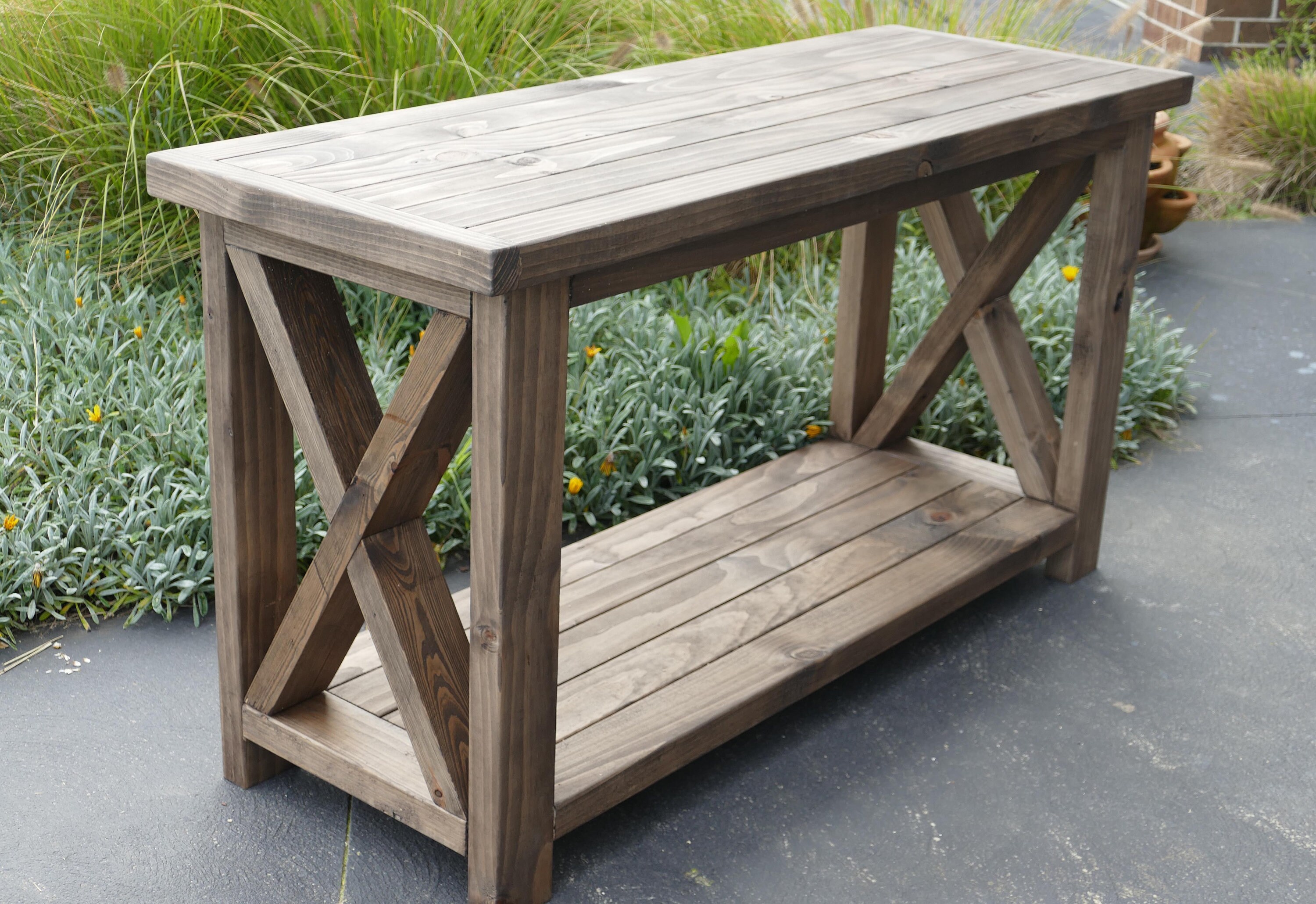 Chunky rustic console table Etsy