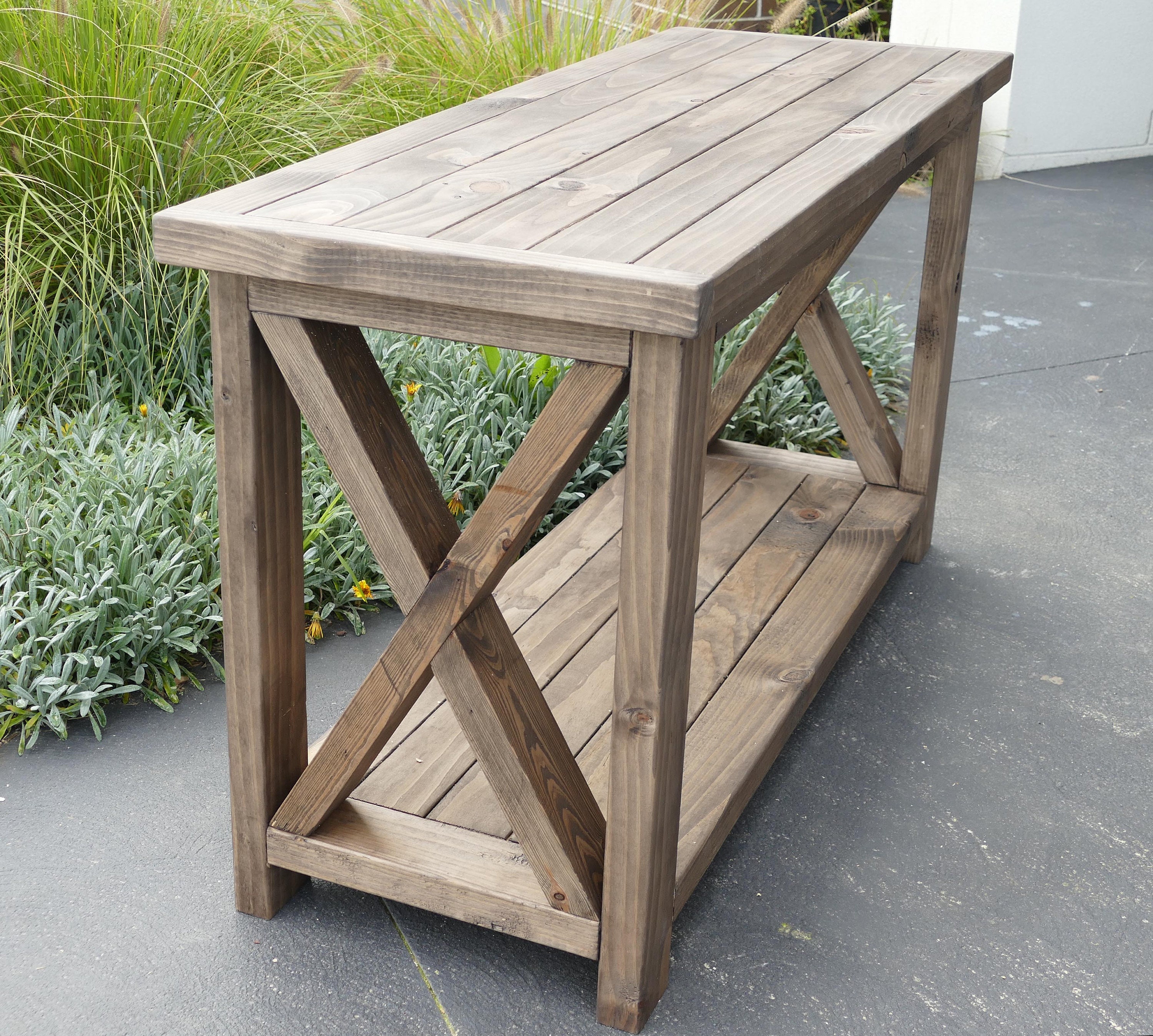 Chunky rustic console table Etsy